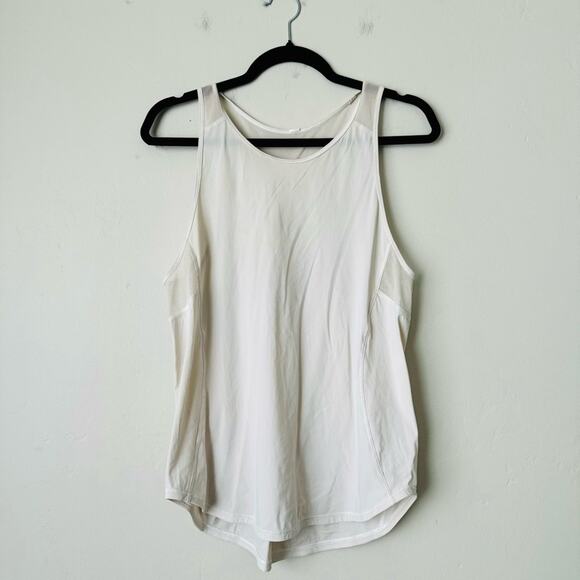 Lululemon white razer back work out tank woman’s 8 - Picture 1 of 10